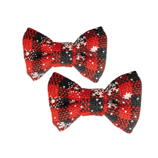 Pin Chrismtas Tartan Bow