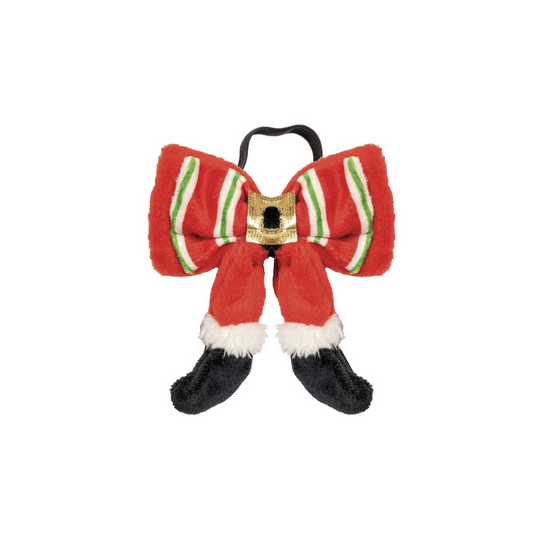 Christmas Bow Santa Legs 11cm