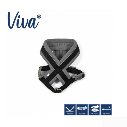 VIVA PADDED HARNESS BLACK