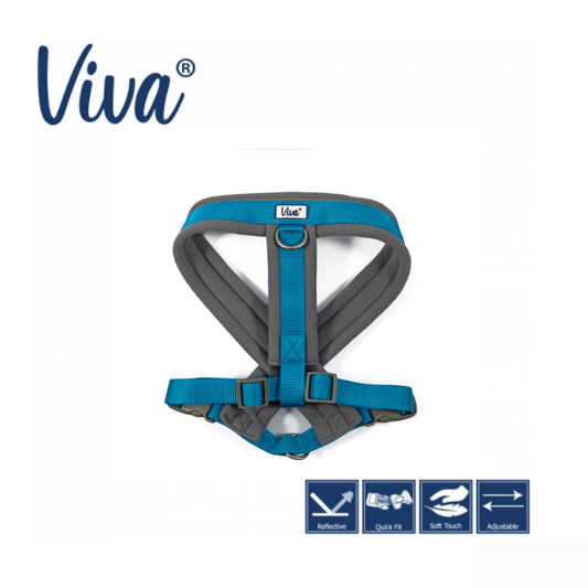 VIVA PADDED HARNESS Blue