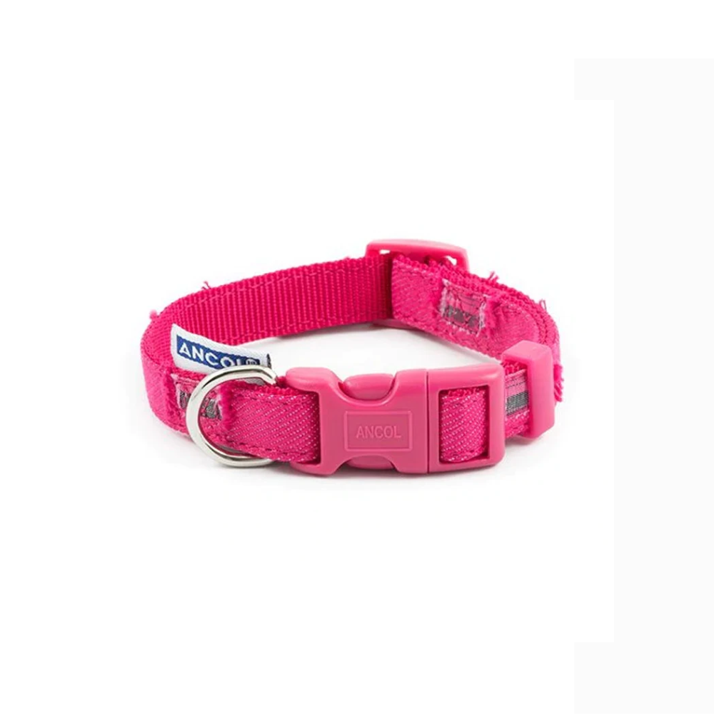 Patchwork Pink Dog Collar