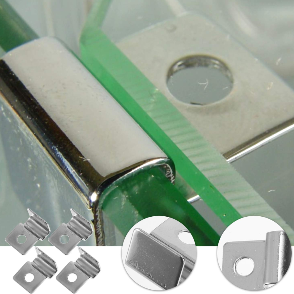 Stainless Steel Fish Tank Cover Brackets – Set of 4