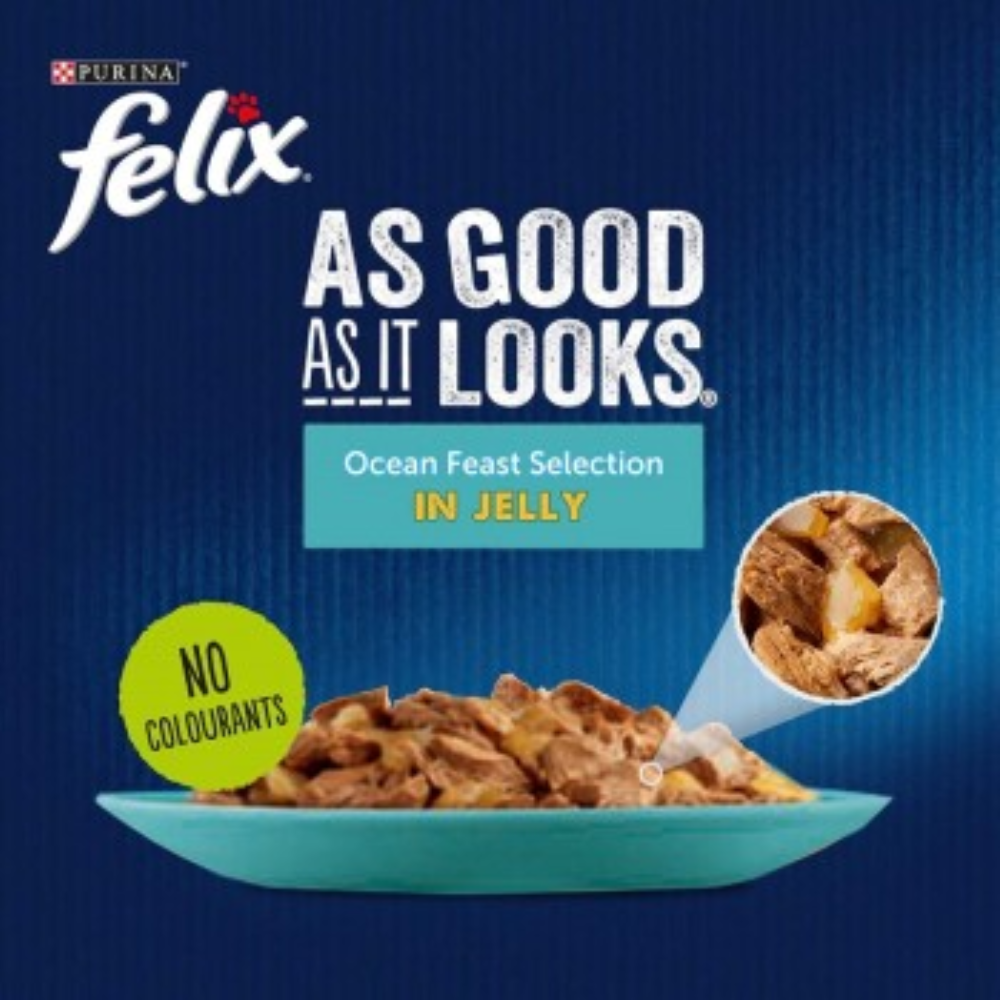 Felix As Good As It Looks Ocean Selection in Jelly – 40 Pack