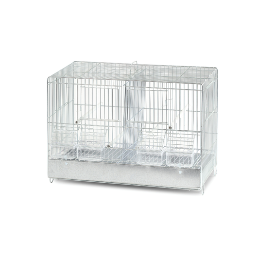 Domus Molinari Zincata Bird Cage - 45x25x33 cm | Metal Bottom