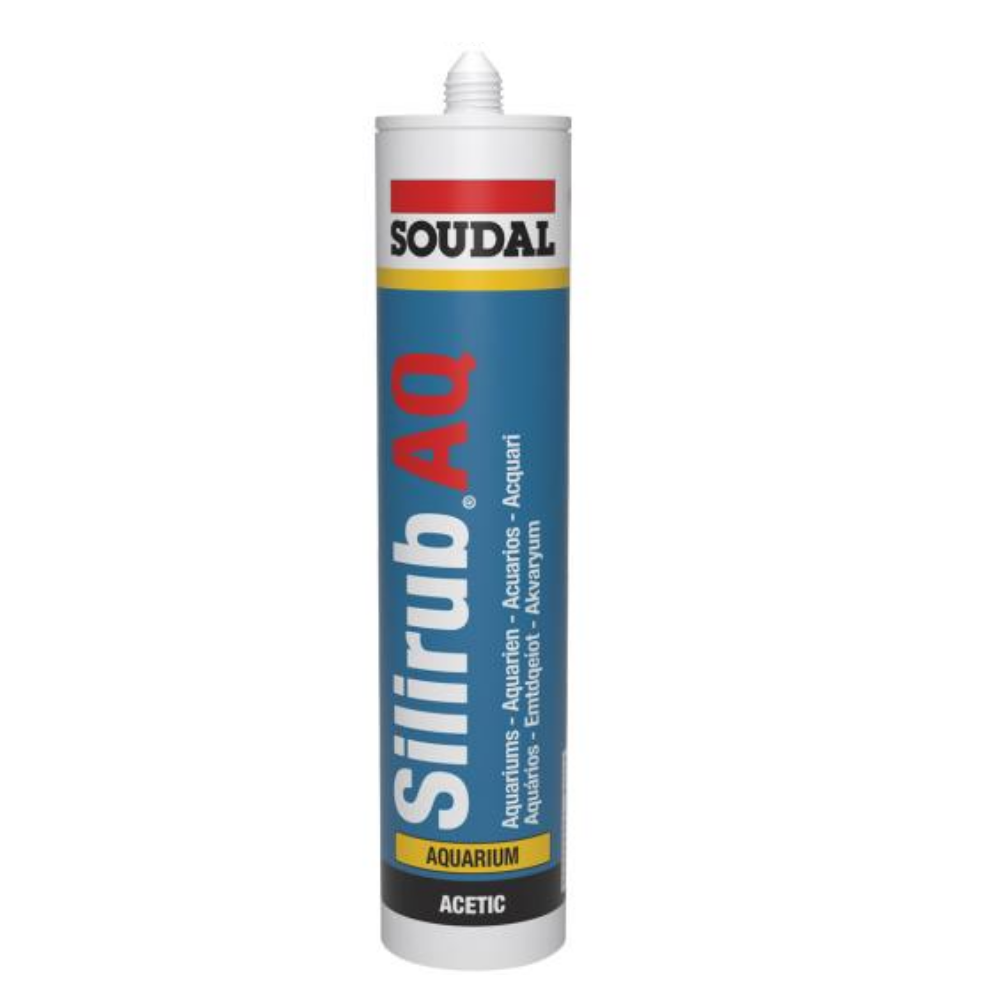 Soudal AQ Aquarium Silicone | 310ml - Black & Clear