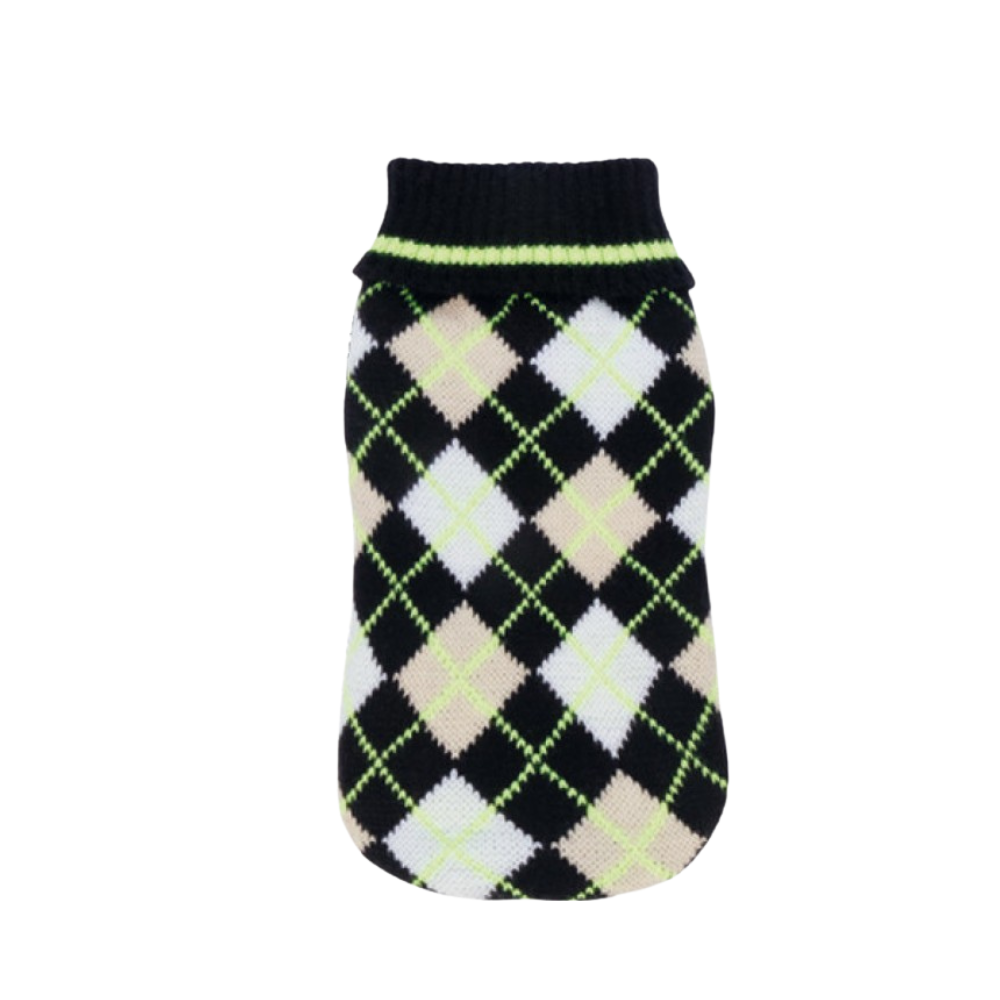 Argyle Dog Sweater