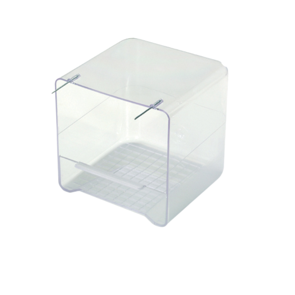 BAGNETTO EST. (SMALL) STAB001T – Small External Bird Bath | Easy-Mount Cage Bath for Birds