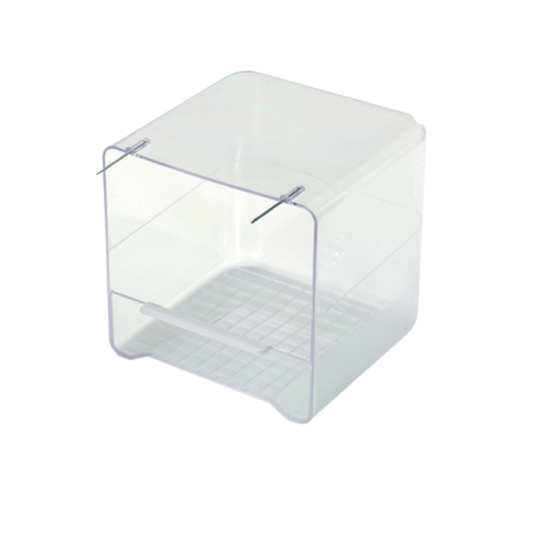 BAGNETTO EST. (SMALL) STAB001T – Small External Bird Bath | Easy-Mount Cage Bath for Birds