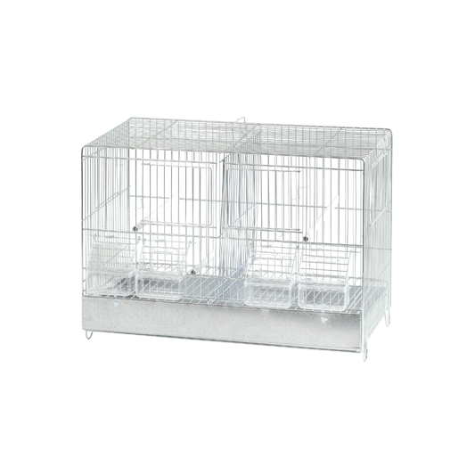 GABBIA ZINC-F ZINC C/DIV FRONTA – Zinc-Coated Bird Cage | Front Divider for Breeding and Separation