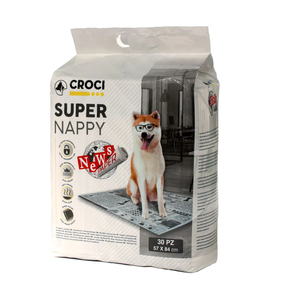 Croci Super Nappy Newspaper – Stylish & Absorbent Training Mats