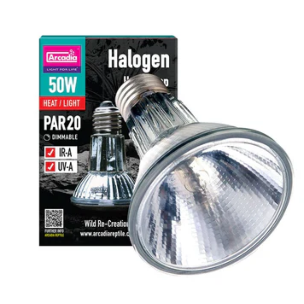 Arcadia Halogen Basking Spot – 50W High-Efficiency Heat Lamp