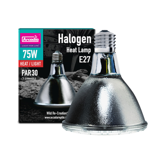 Arcadia Halogen Basking Spot – 75W High-Efficiency Heat Lamp