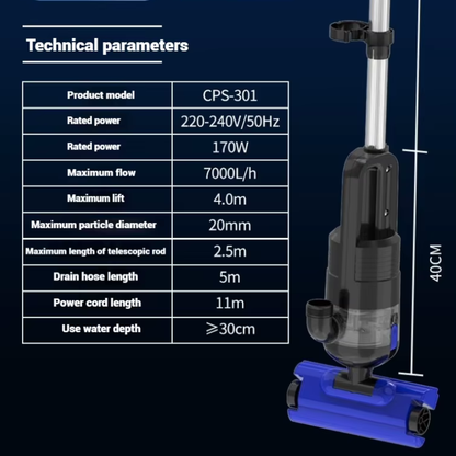 SunSun CPS-301 Pond Vacuum – Professional Sludge & Silt Remover