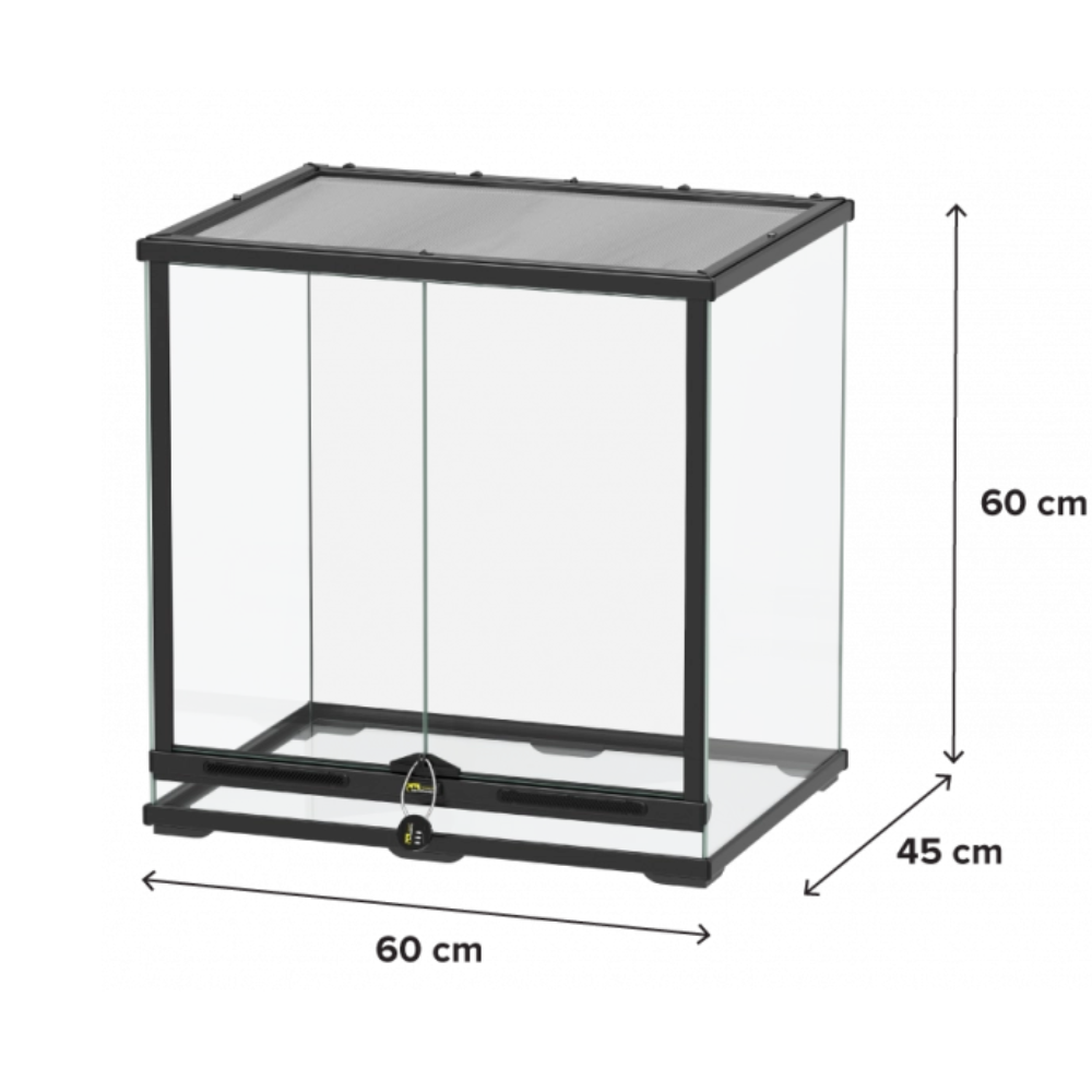 Aquatlantis Smart Line Terrarium – 60x45x60cm (Black)