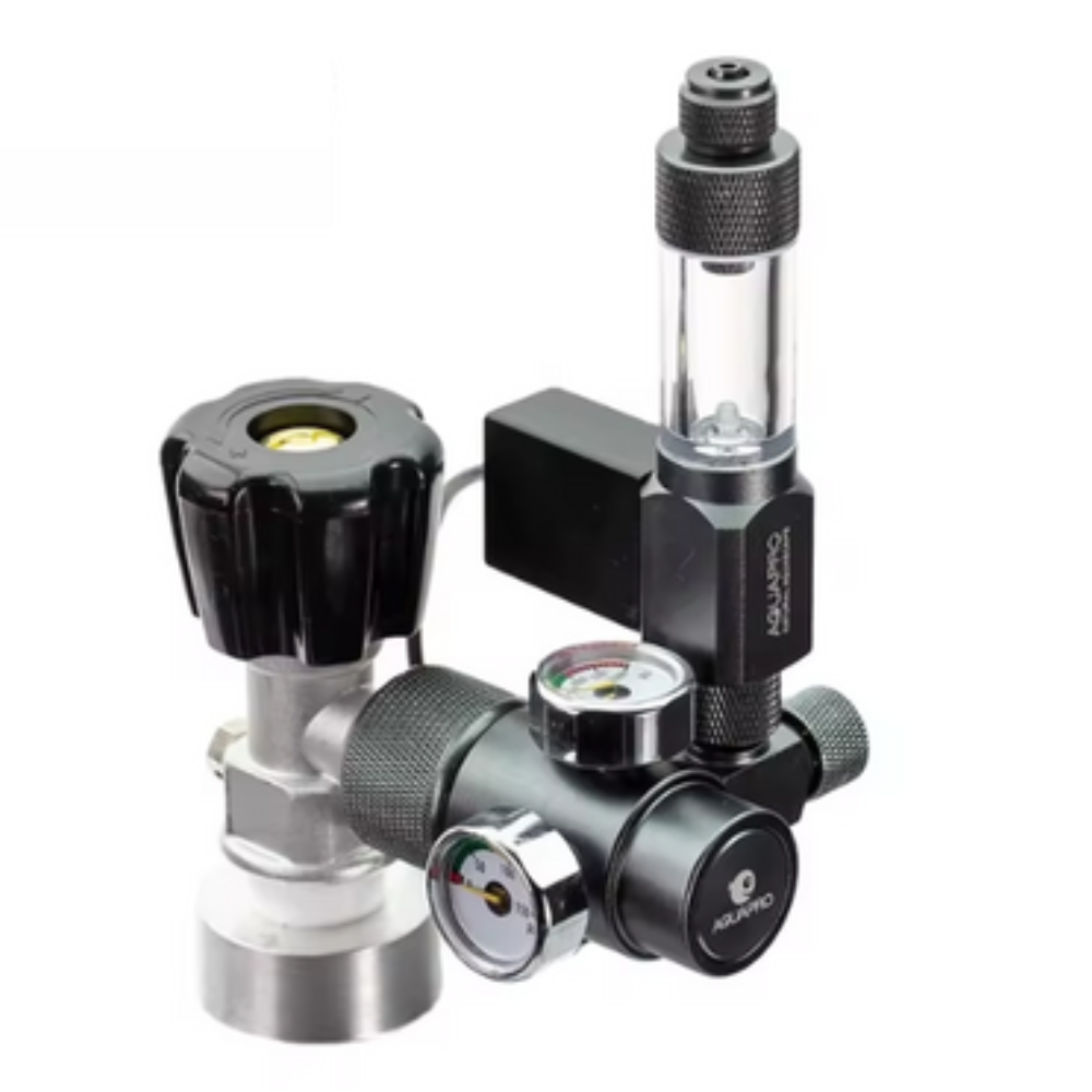 AquaPro Compact CO₂ Regulator with Advanced Motorized Solenoid