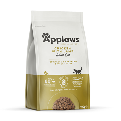 Applaws Adult Cat – Chicken & Lamb (400g & 2kg)