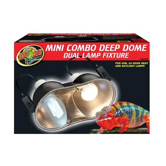 Zoo Med Combo Deep Dome Dual Lamp Fixture