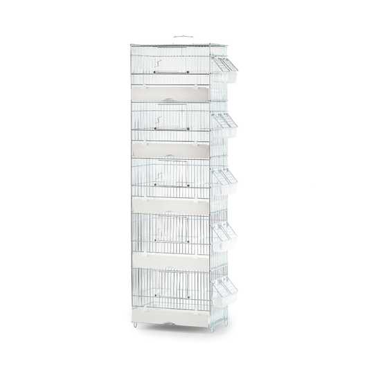 Domus Molinari Zincata Stackable Bird Cage - 31x20x104 cm