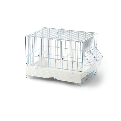 Domus Molinari Zincata Small Bird Training Cage - 31x20x23 cm