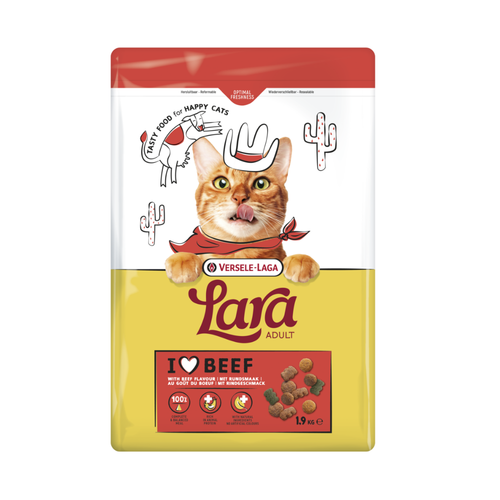 Lara Adult Cat Food with Beef Flavour | Complete & Balanced Nutrition