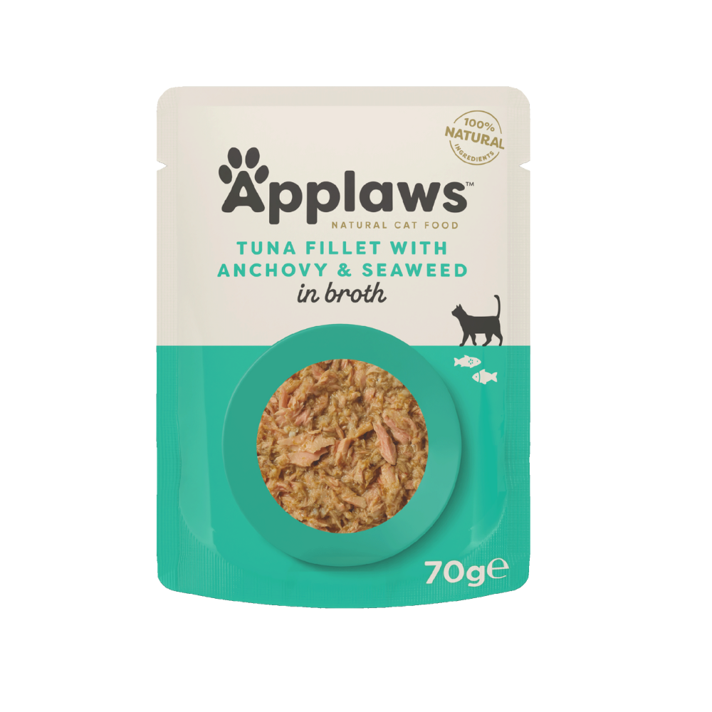 Applaws Tuna in Broth Cat Food Pouches – 70 g (Various Flavours)