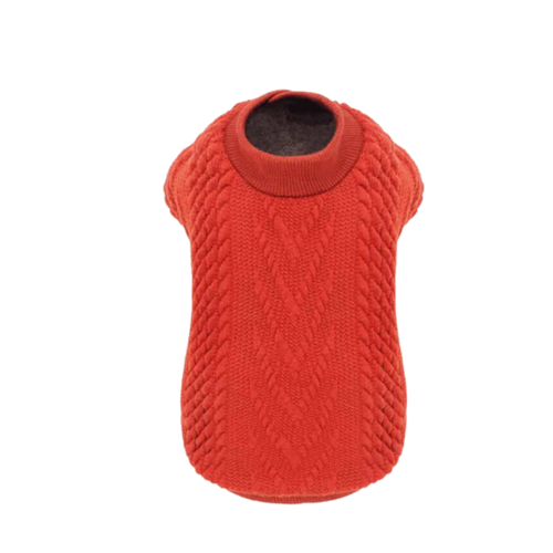 Cloud Brick Red Dog Sweater