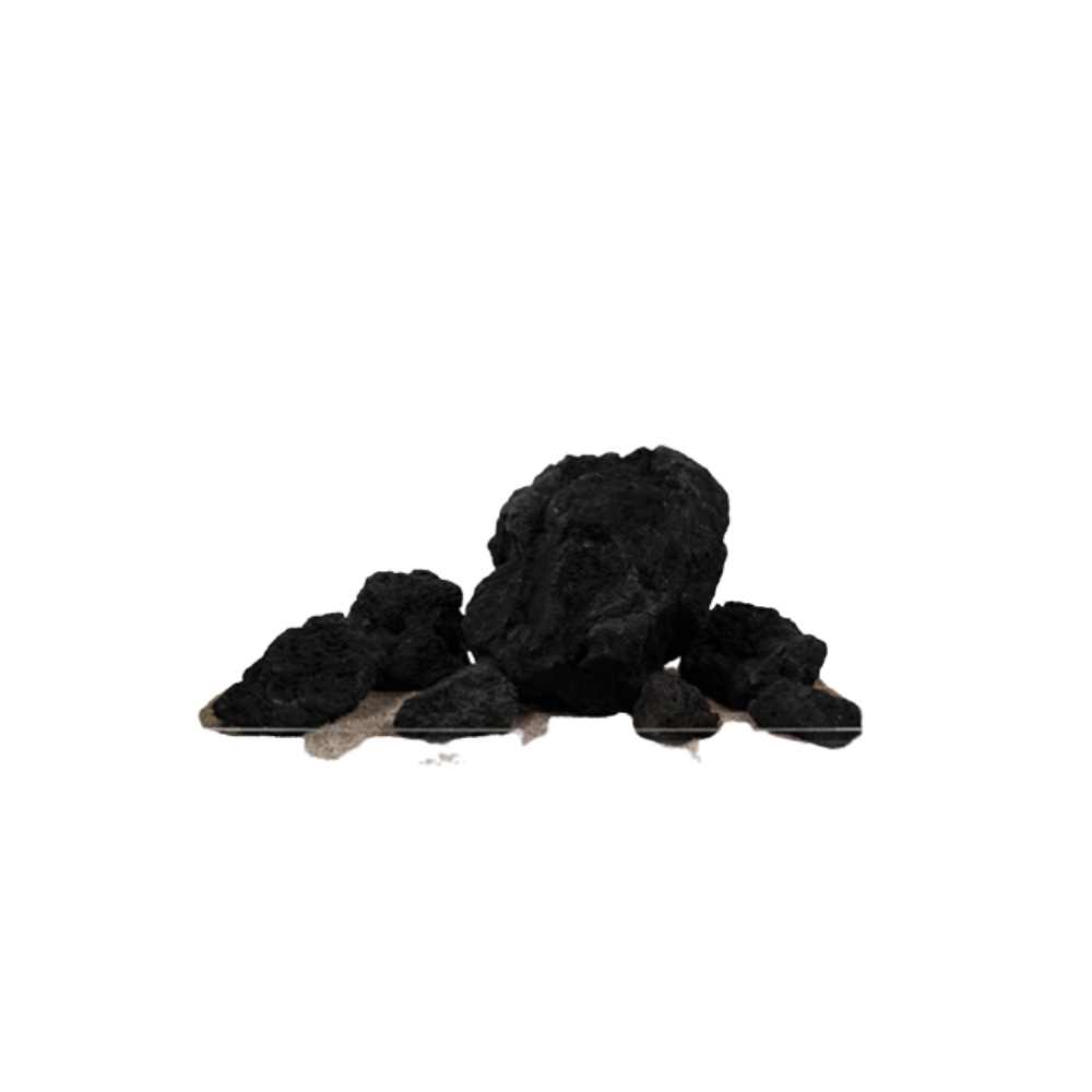 BLACK LAVA PREMIUM – Natural Volcanic Rock for Aquascaping | Decorative Aquarium & Turtle Tank Stone