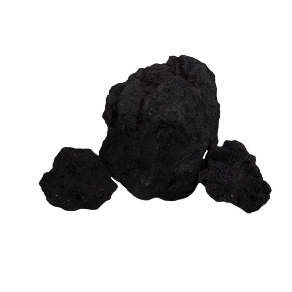 BLACK LAVA PREMIUM – Natural Volcanic Rock for Aquascaping | Decorative Aquarium & Turtle Tank Stone
