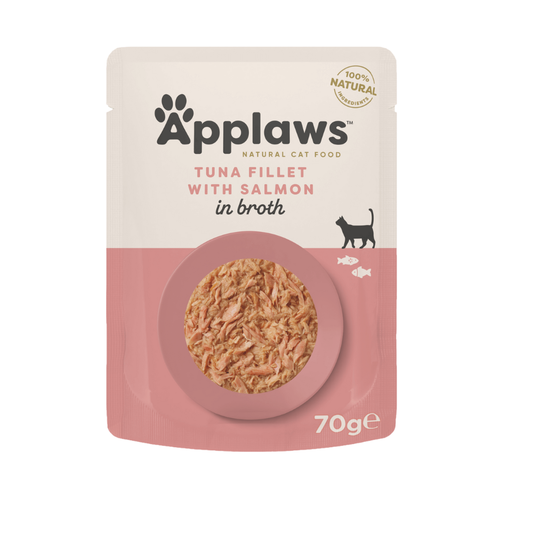 Applaws Tuna in Broth Cat Food Pouches – 70 g (Various Flavours)