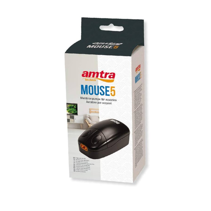 Amtra Mouse Air Pump – Compact Aquarium Aerator (78-240 L/h Output)