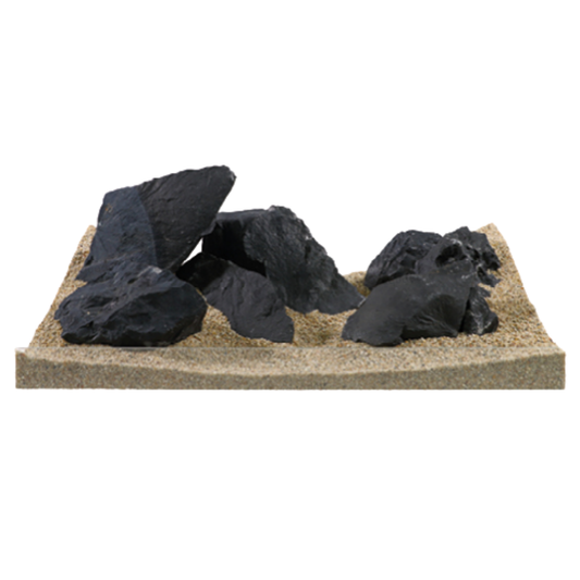 DARK HILL – Natural Decorative Aquarium Stone | Aquascaping Rock for Fish & Turtle Tanks