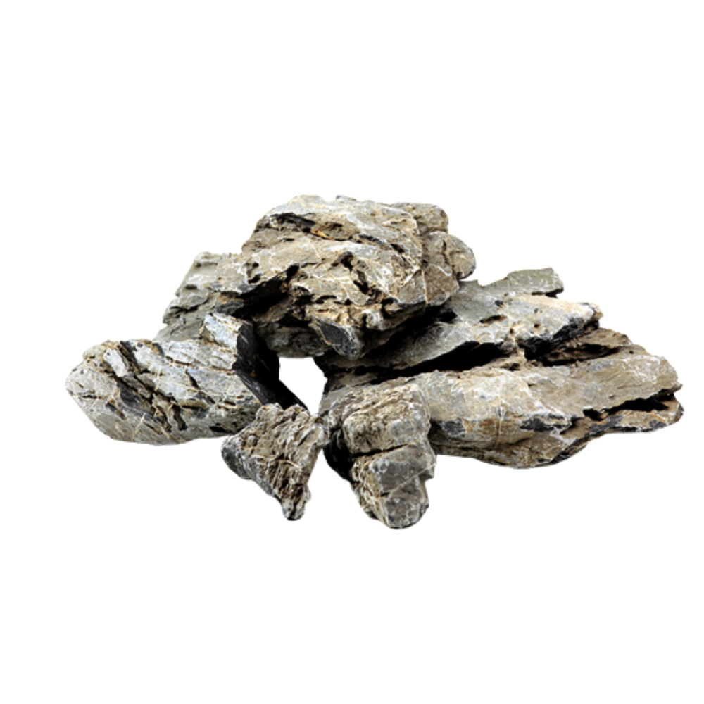 GREY MOUNTAIN – Natural Decorative Aquarium Stone | Premium Aquascaping Rock for Fish & Turtle Tanks
