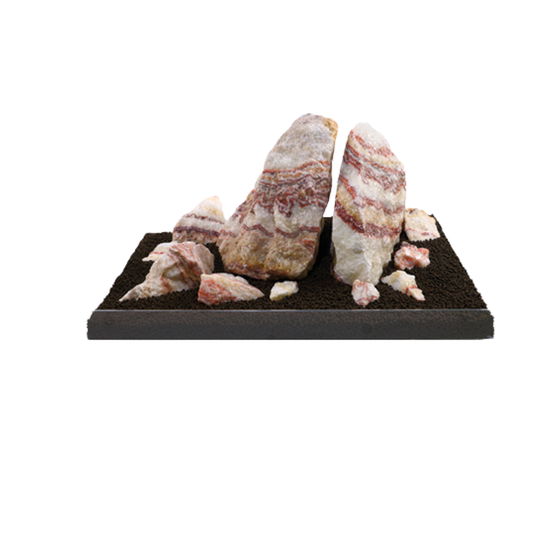 ZEBRA-STONE – Natural Decorative Aquarium Stone | Striking Aquascaping Rock for Fish & Turtle Tanks