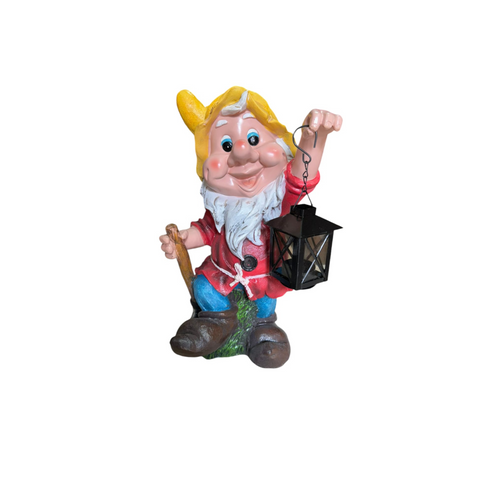 Dwarf with Lantern 21*25*40cm