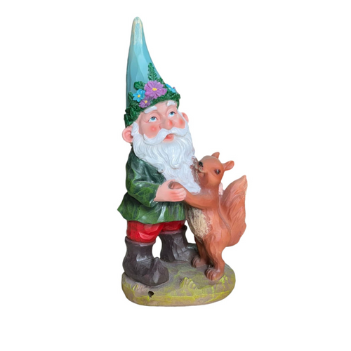 Dwarf with Squirrel 18*13*37.5cm