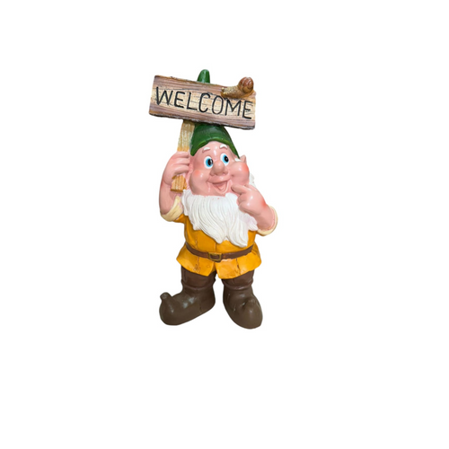 Dwarf Welcome Sign  15.5*11*31.5CM