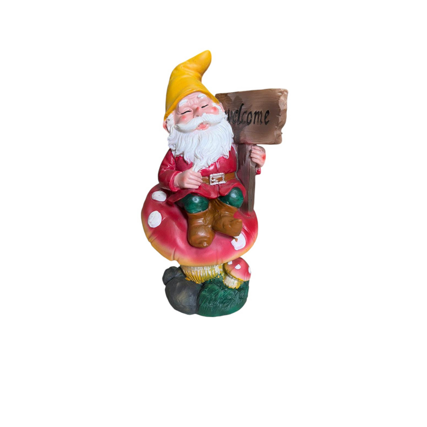 Dwarf on Mushroom 14*12*26cm
