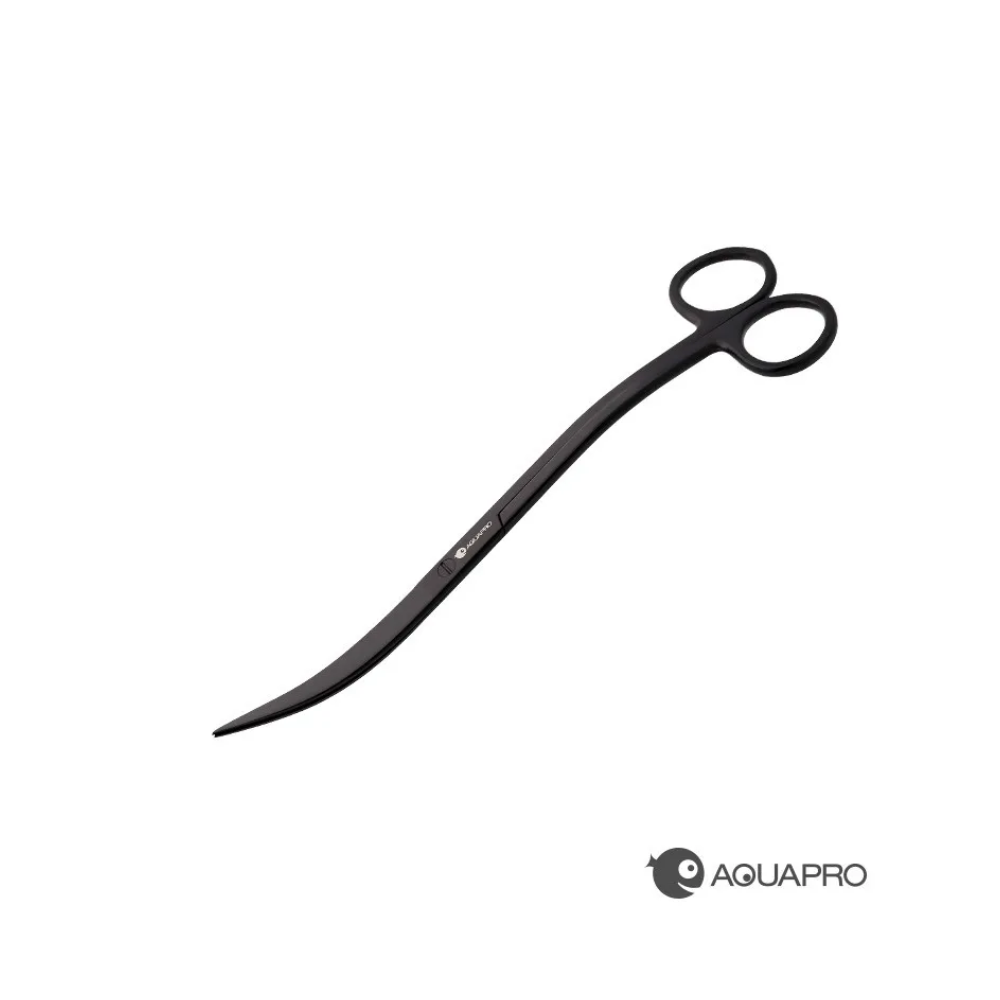 Aquapro Black Curved Scissors 21cm Black