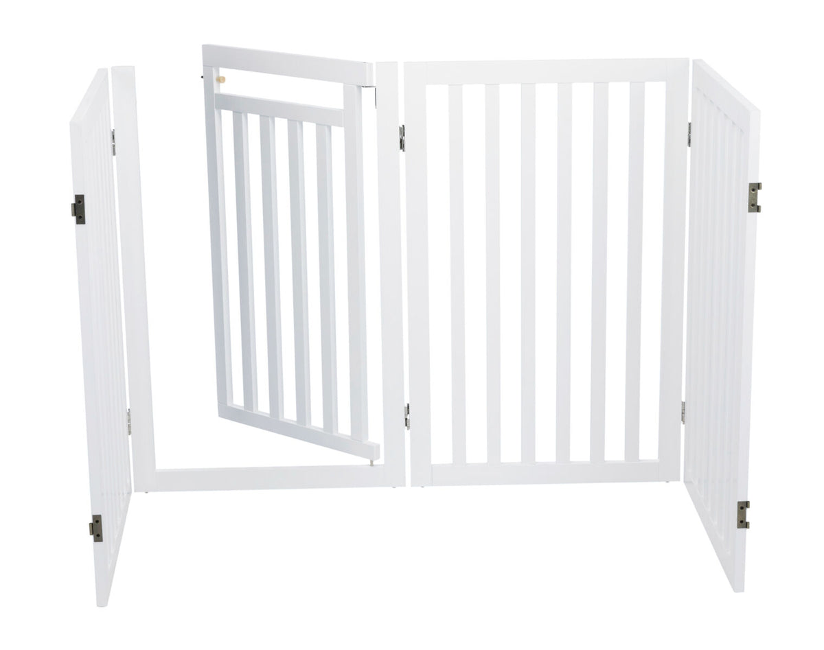 Wooden Dog Barrier with Door