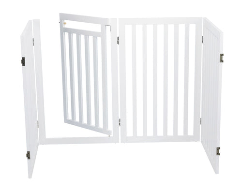 Wooden Dog Barrier with Door