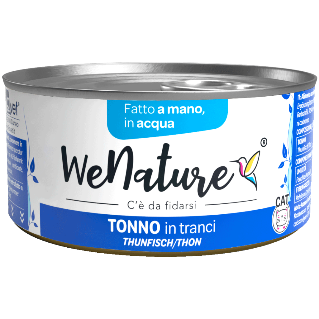 WeNature Adult Cat Natural Wet Food in Water – 85g Can