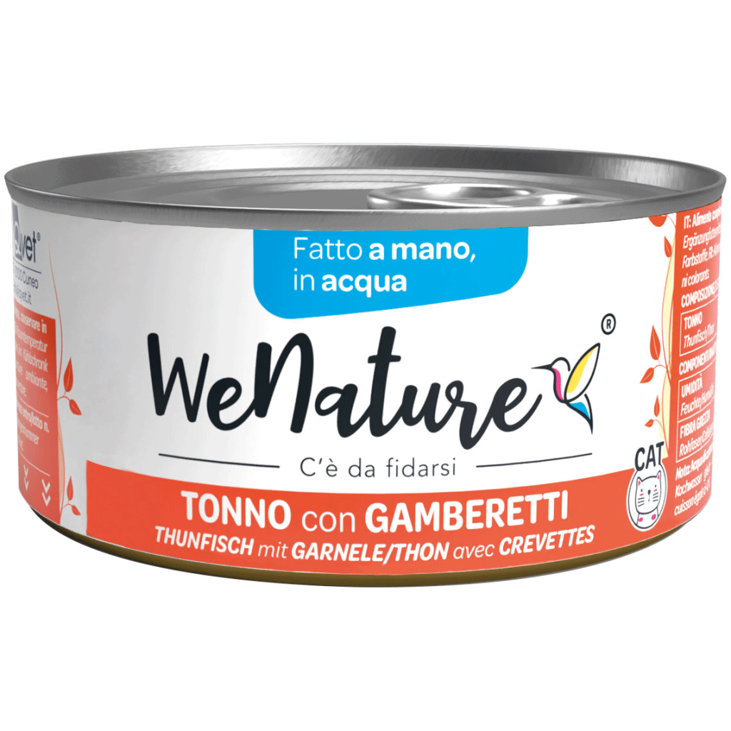 WeNature Adult Cat Natural Wet Food in Water – 85g Can