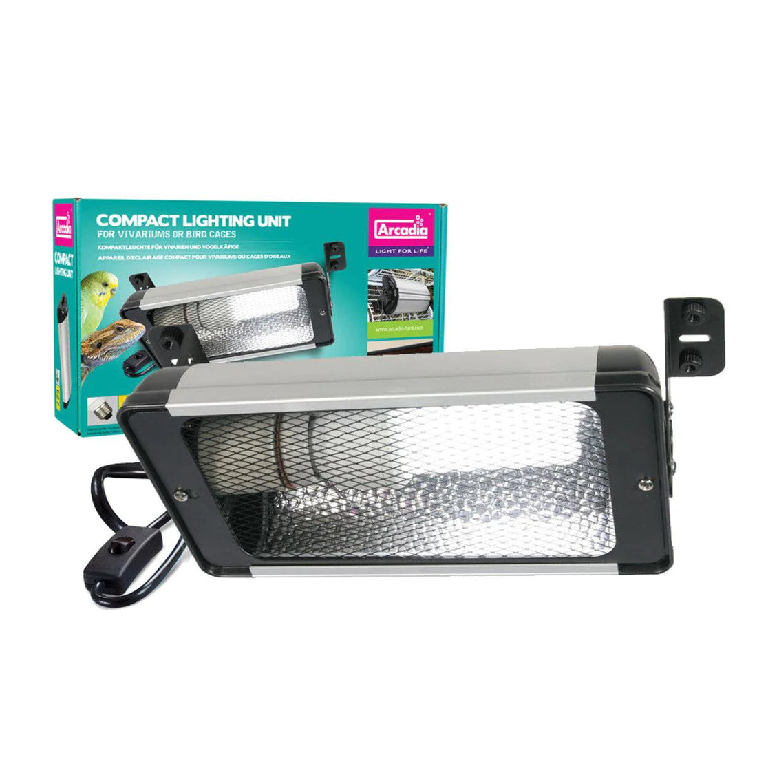 Arcadia Compact Lighting Unit – Reflector & Holder for Bird & Reptile Lamps