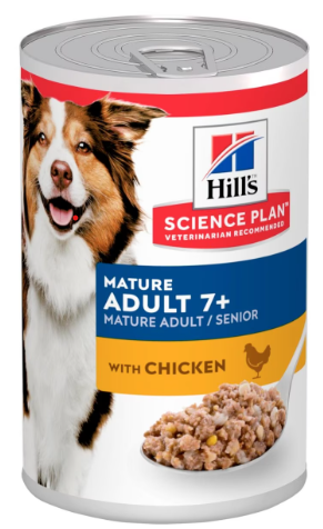 Science Plan Dog Tin Senior 7+ with Chicken