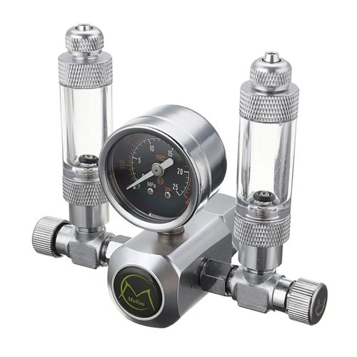 Mufan CO₂ Dual-Output Regulator – Dual Outlet Precision Regulator for Planted Aquariums