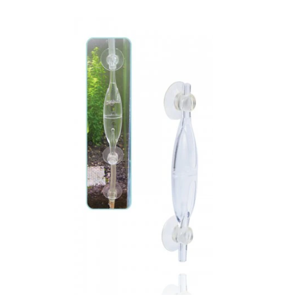 CO₂ Bubble Counter with Suction Cups – Easy-Mount Aquarium CO₂ Flow Indicator