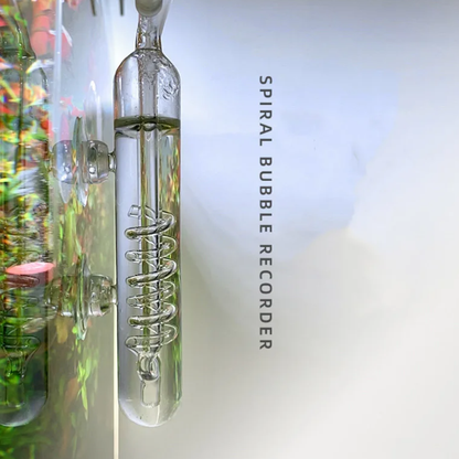 AquaPro CO₂ Glass Spiral Bubbler – Elegant CO₂ Diffuser for Planted Aquariums