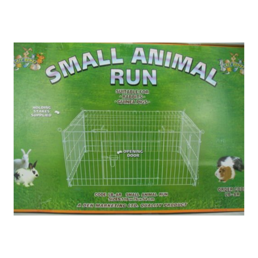Large Metal Indoor/Outdoor Pet Playpen with Net Cover (116x76x54cm)