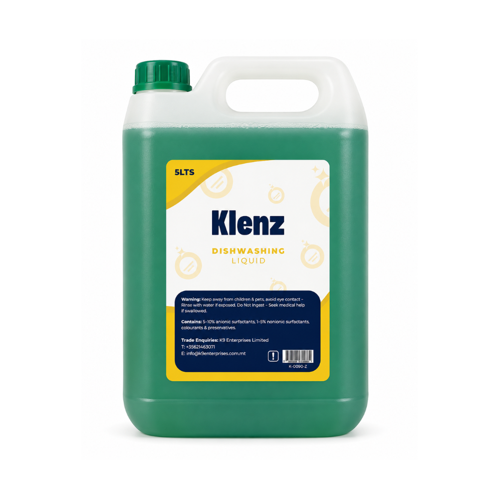 Klenz Dishwashing Liquid (Green) — 5L Bulk Pack