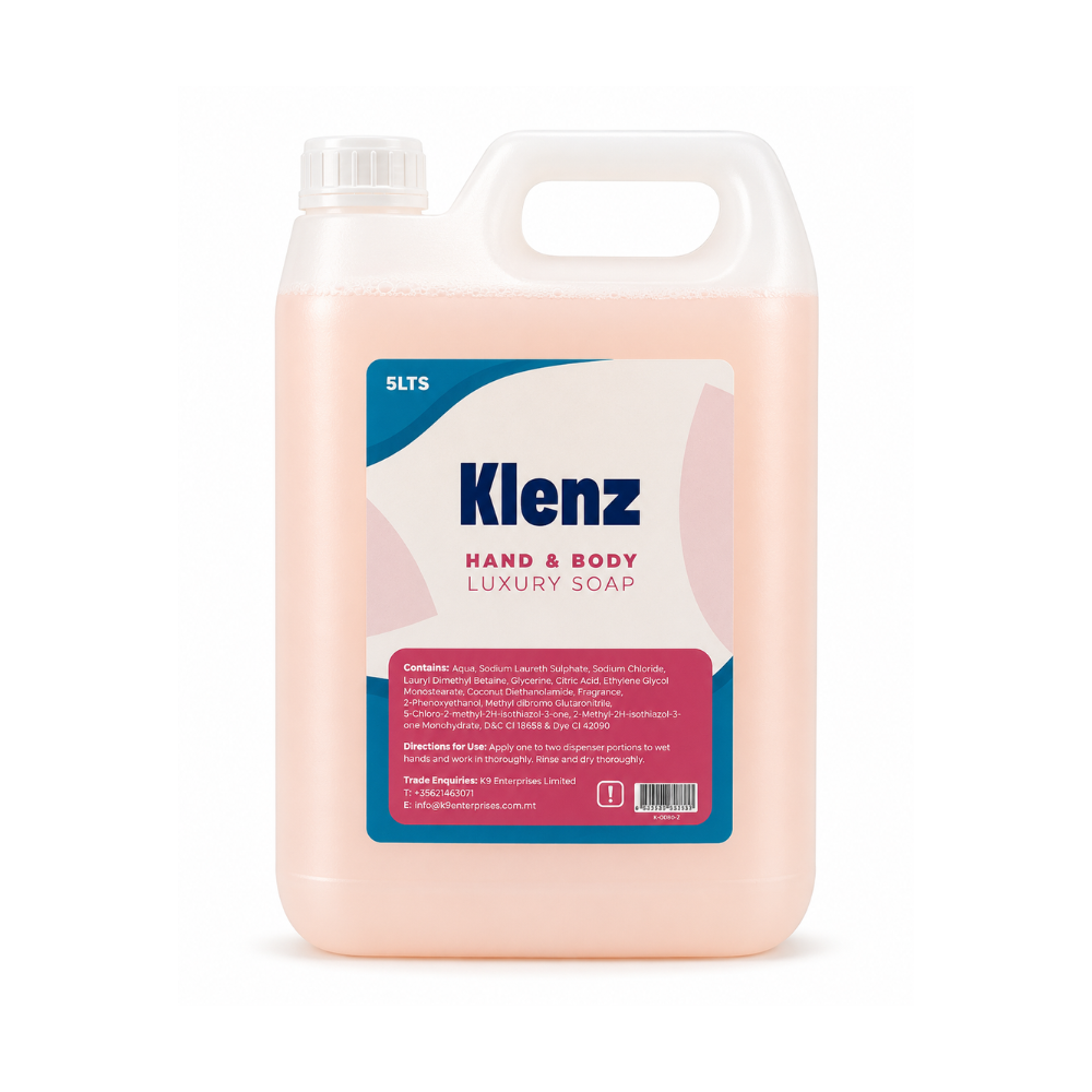 Klenz Hand & Body Luxury Soap (Pink) — 5L Bulk Pack